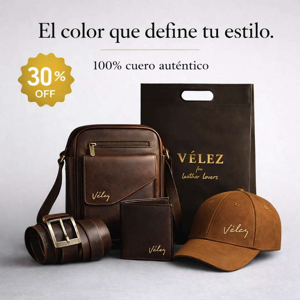 COMBO CARRIEL VELEZ + CORREA + BILLETERA + GORRA.