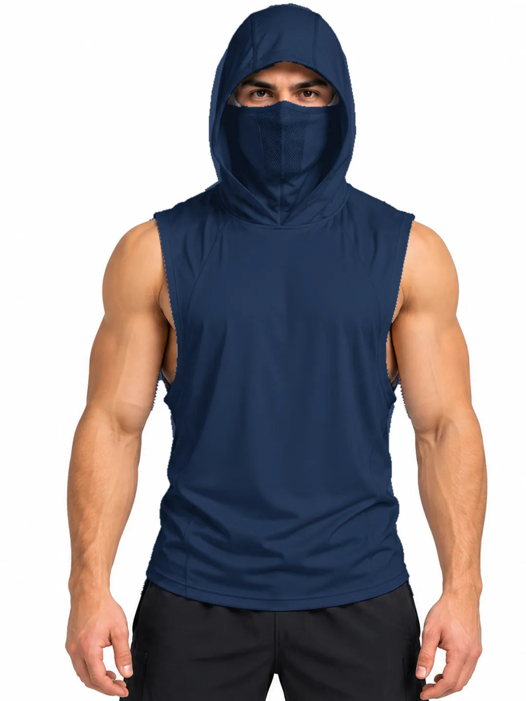 Chaleco Deportivo UV · Capucha + Máscara