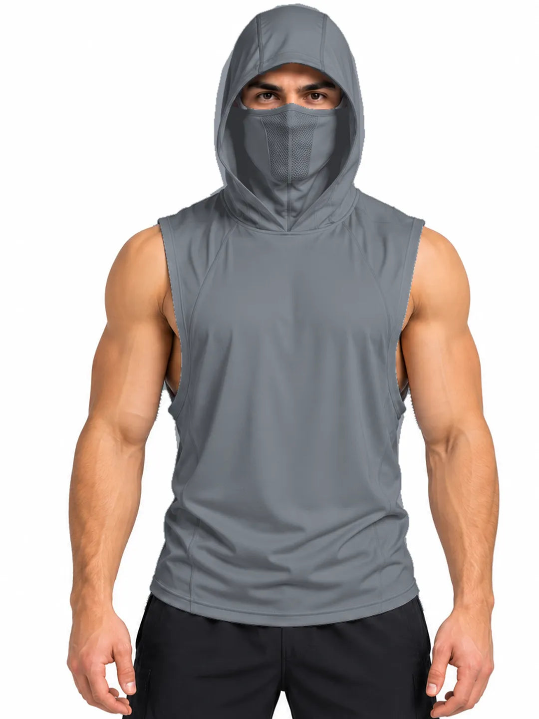 Chaleco Deportivo UV · Capucha + Máscara