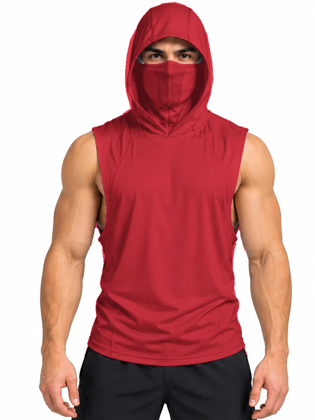 Chaleco Deportivo UV · Capucha + Máscara